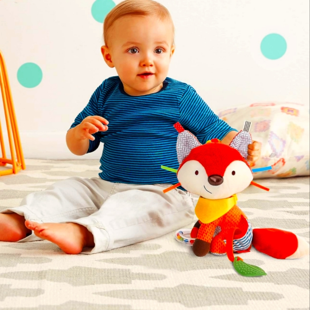Skip Hop Bandana Buddies Baby Activity and Teething Toy with Multi-Sensory Rattl - Picture 2 of 6